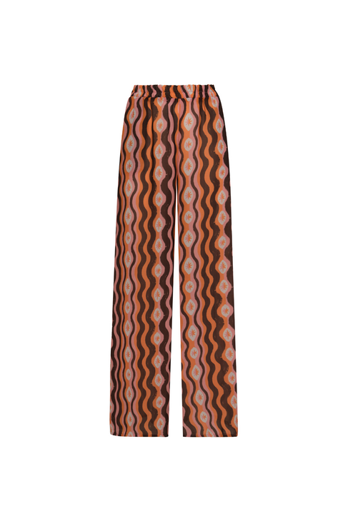 Isabella Star Waves Orange Pants