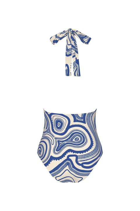 Margarita Blue Pavoni One Piece