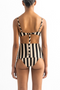 Anne Black Stripes Top & Atalia Black Stripes Bottom