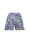 Liana Blue Pavoni Linen Shorts