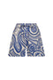Liana Blue Pavoni Linen Shorts