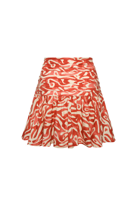 Sylvia Coral Domus Skirt