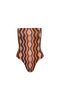 Julieta Star Waves Orange One Piece