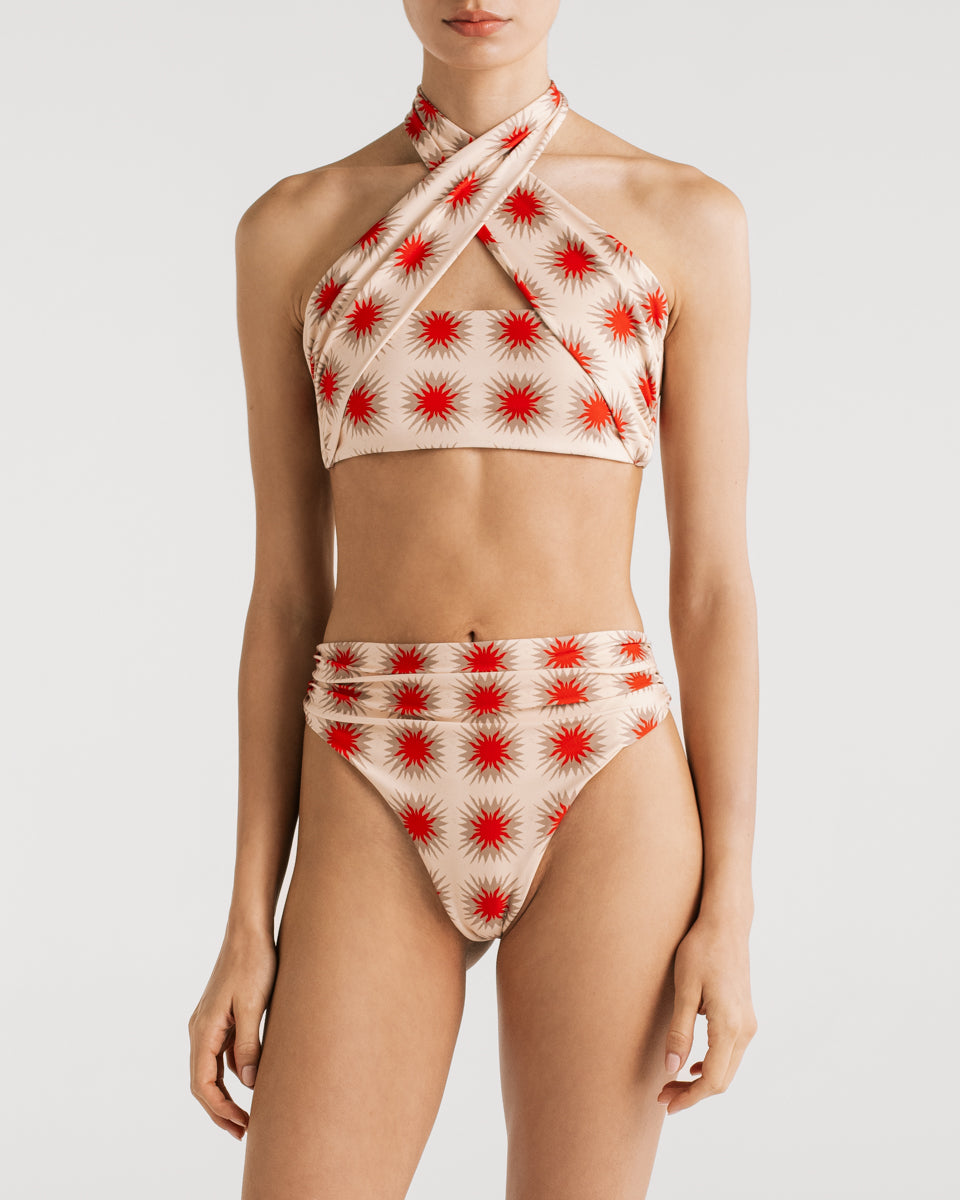 Esther Star Red Bikini Bottom