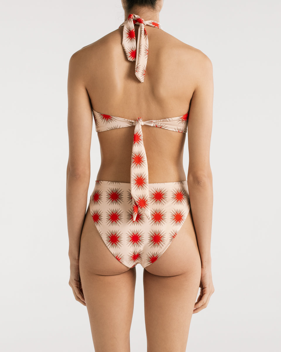 Paola Star Red Bikini Top