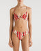 Mila Star Waves Red Bikini Top