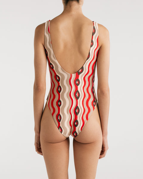Vivi Star Waves Red One Piece