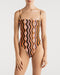 Julieta Star Waves Orange One Piece