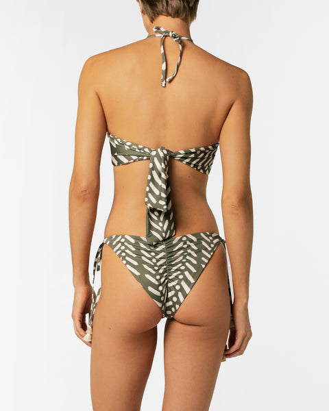 Hortencia Green Line Bikini Top