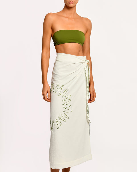 Aura Ivory Solaris Skirt