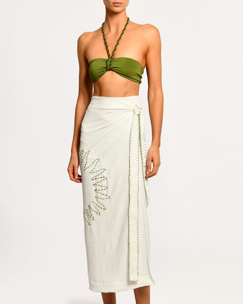 Aura Ivory Solaris Skirt