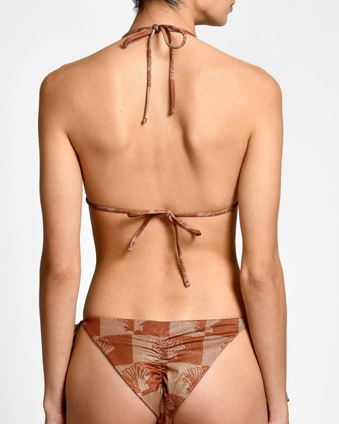 Bimori Lurex Checkers Bikini Top