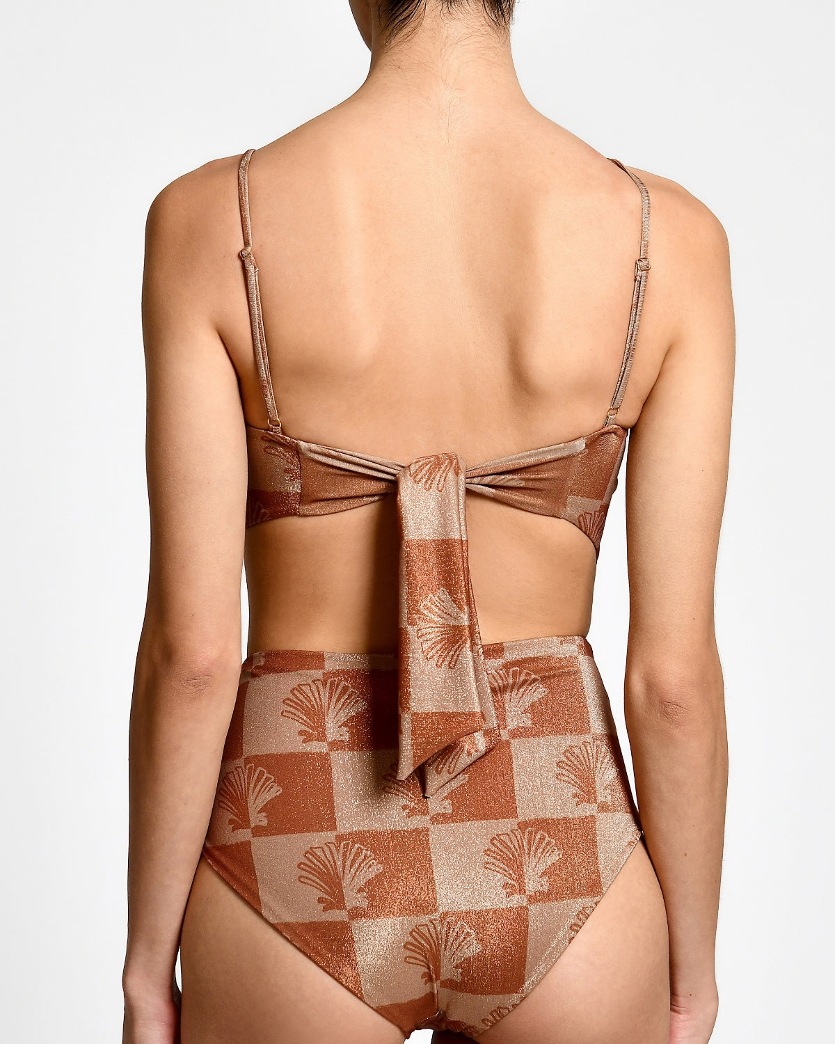 Sabrina Lurex Checkers One Pieces