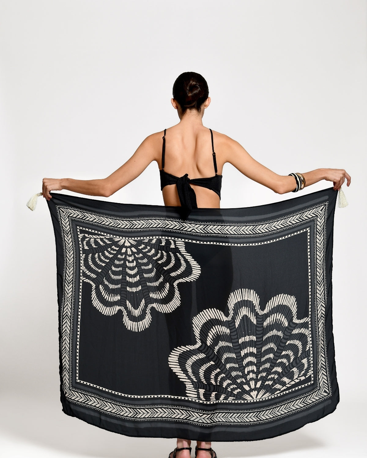 Taylor Midnight Shells Sarong