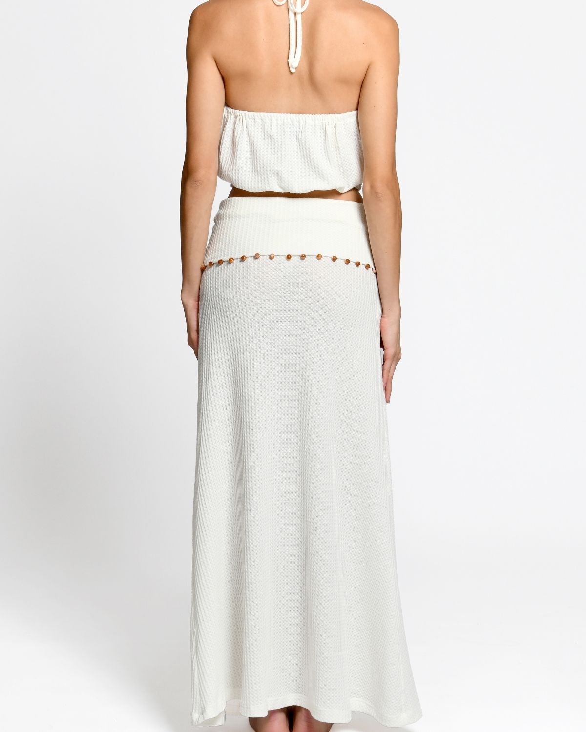Odette Ivory Knitted Skirt