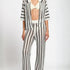 Siro Black Stripes Knitted Pants