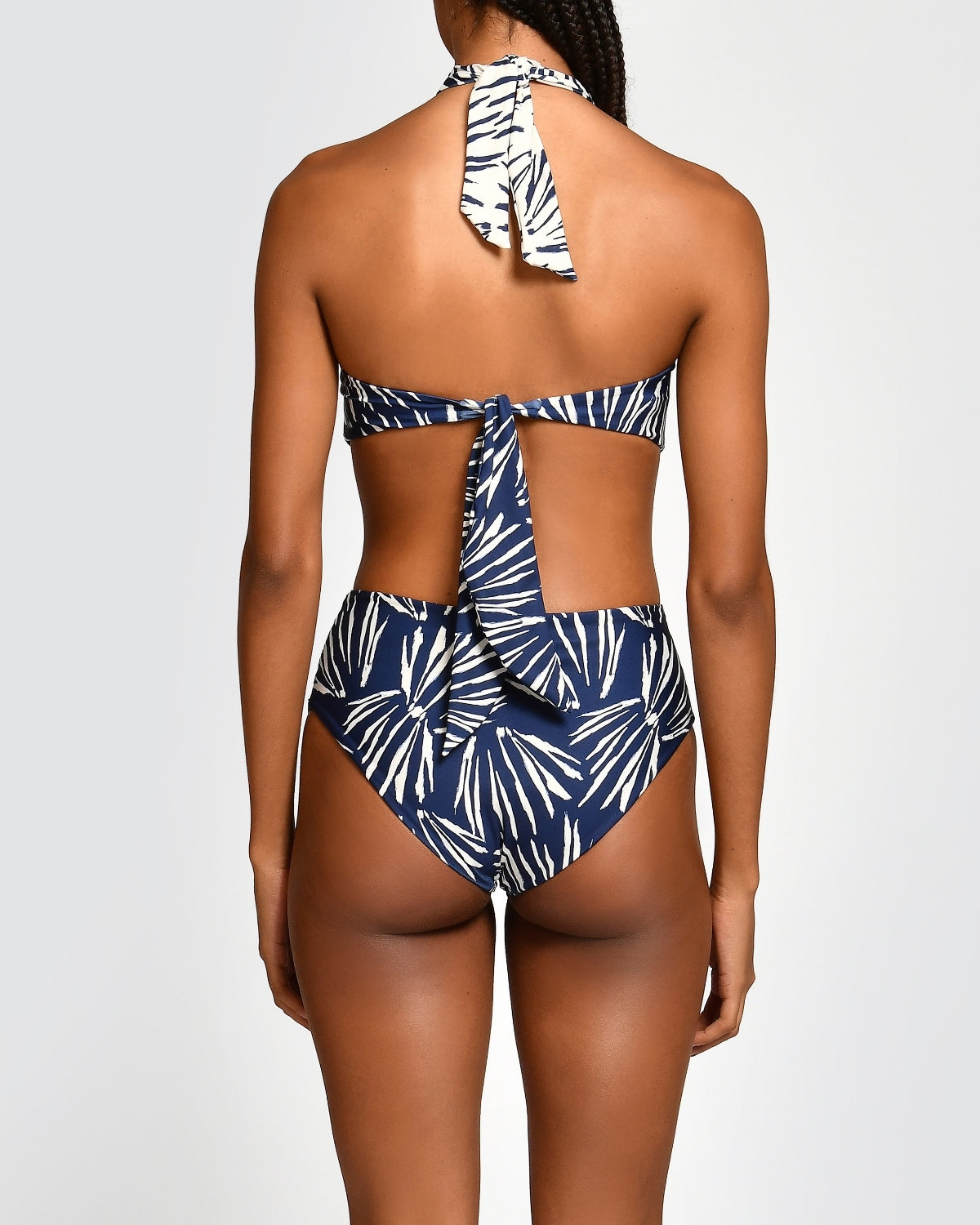 Paola Navy Shells Bikini Top