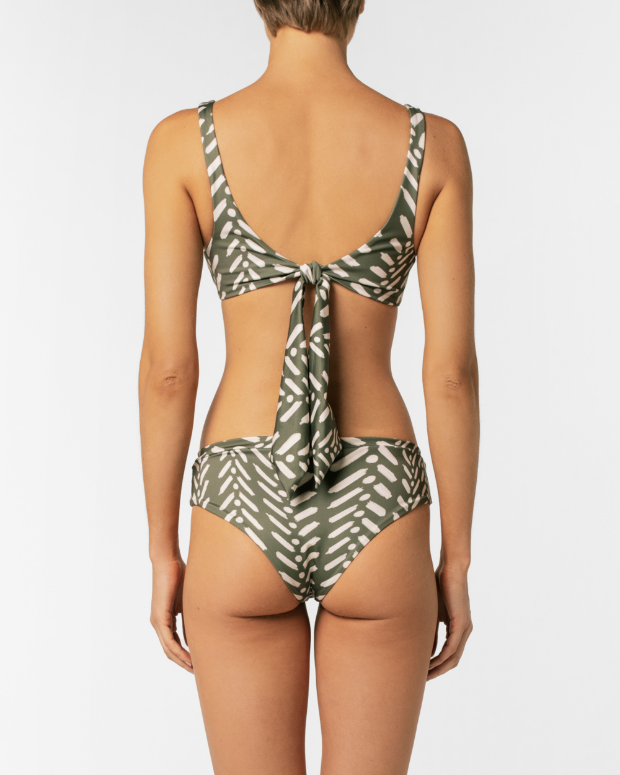 Trisha Green Linee Bikini Bottom
