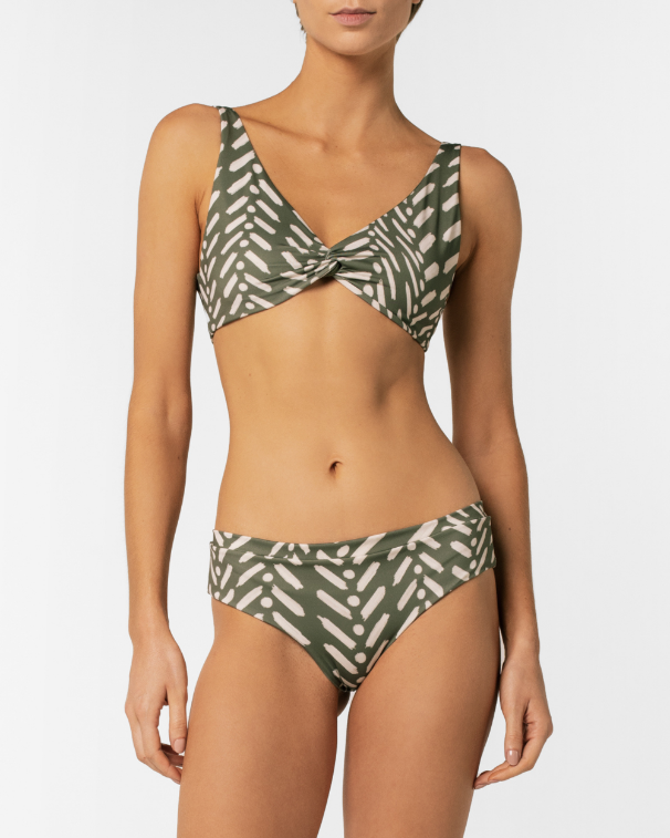 Trisha Green Linee Bikini Bottom
