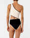 Raisa Ivory Black One Piece