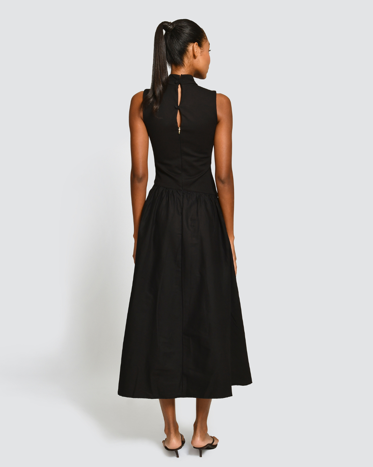 Viora Black Dress