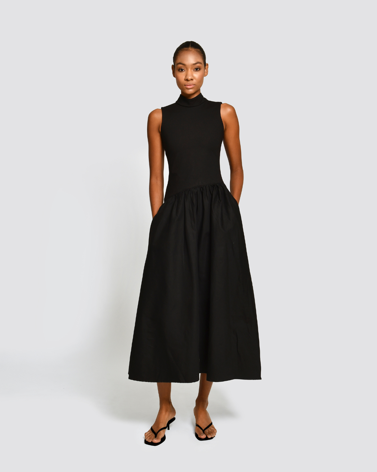 Viora Black Dress