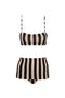 Anne Black Stripes Top & Atalia Black Stripes Bottom