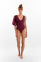 Carlota Burgundy Bodysuit