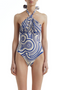 Margarita Blue Pavoni One Piece