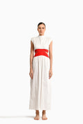 Toya White Red Dress