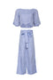 Ivette Skyblue Hemp Blouse & Verona Skyblue Hemp Pants