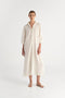 Dela Ivory Embroidered Linen Cover