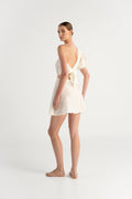 Sabina Ivory Linen Mini Dress